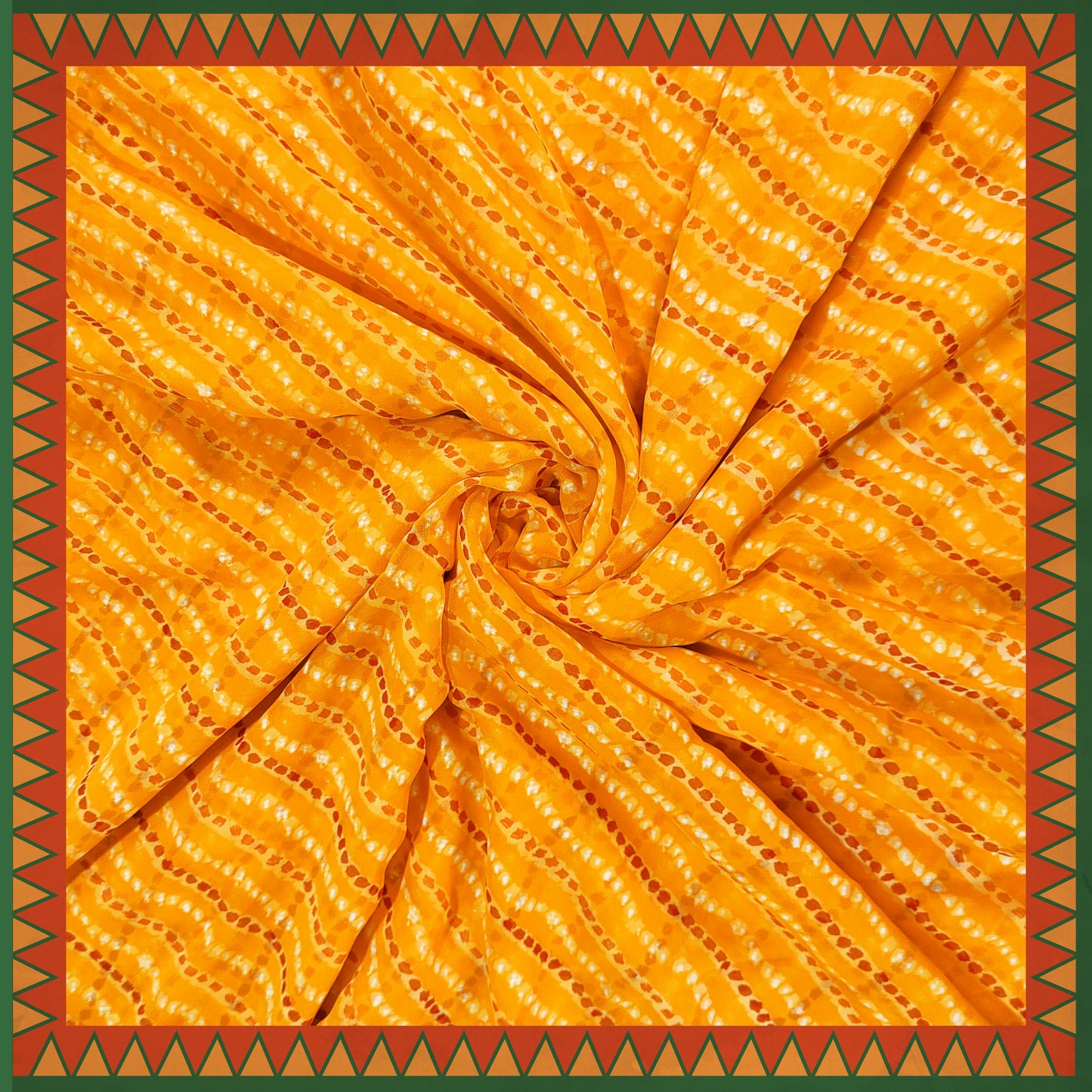 Lehariya Bandhani Digital Print On Georgette (FW-56")