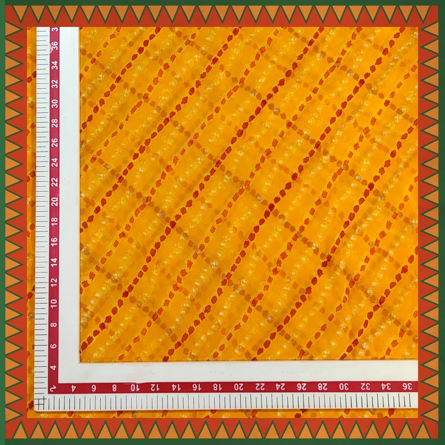 Lehariya Bandhani Digital Print On Georgette (FW-56")