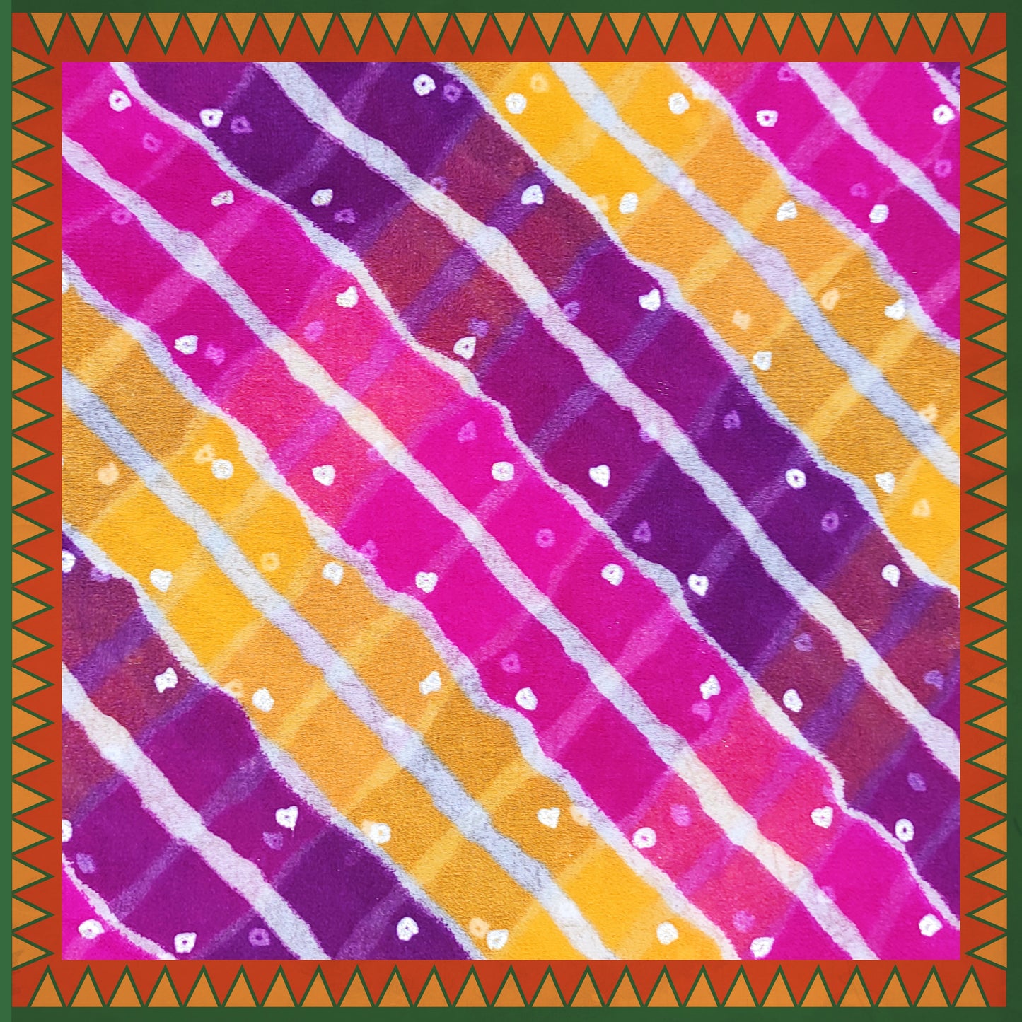 Lehariya Bandhani Digital Print On Georgette (FW-56")