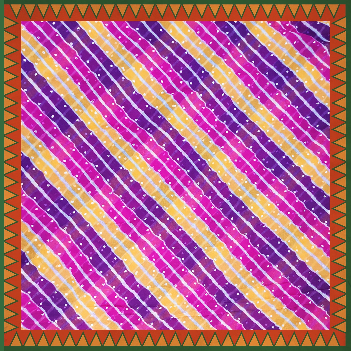 Lehariya Bandhani Digital Print On Georgette (FW-56")