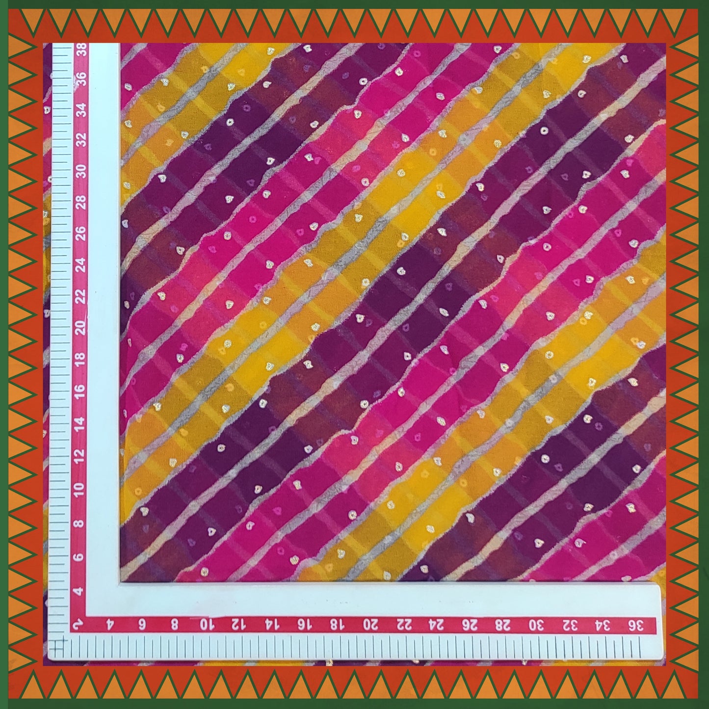Lehariya Bandhani Digital Print On Georgette (FW-56")