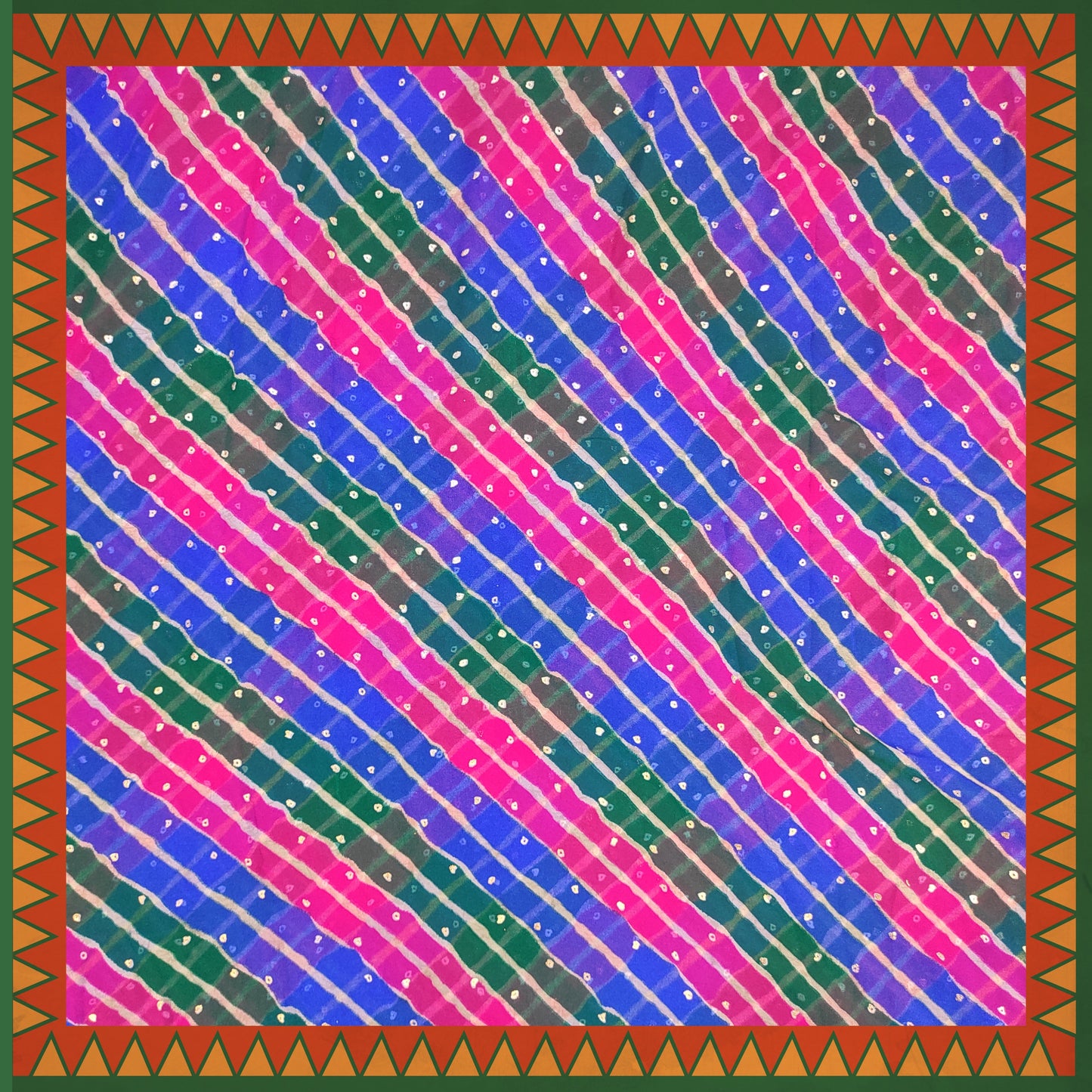 Lehariya Bandhani Digital Print On Georgette (FW-56")