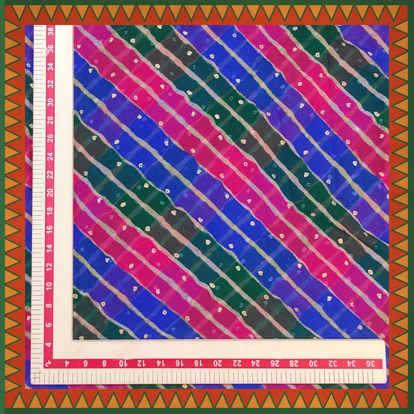 Lehariya Bandhani Digital Print On Georgette (FW-56")