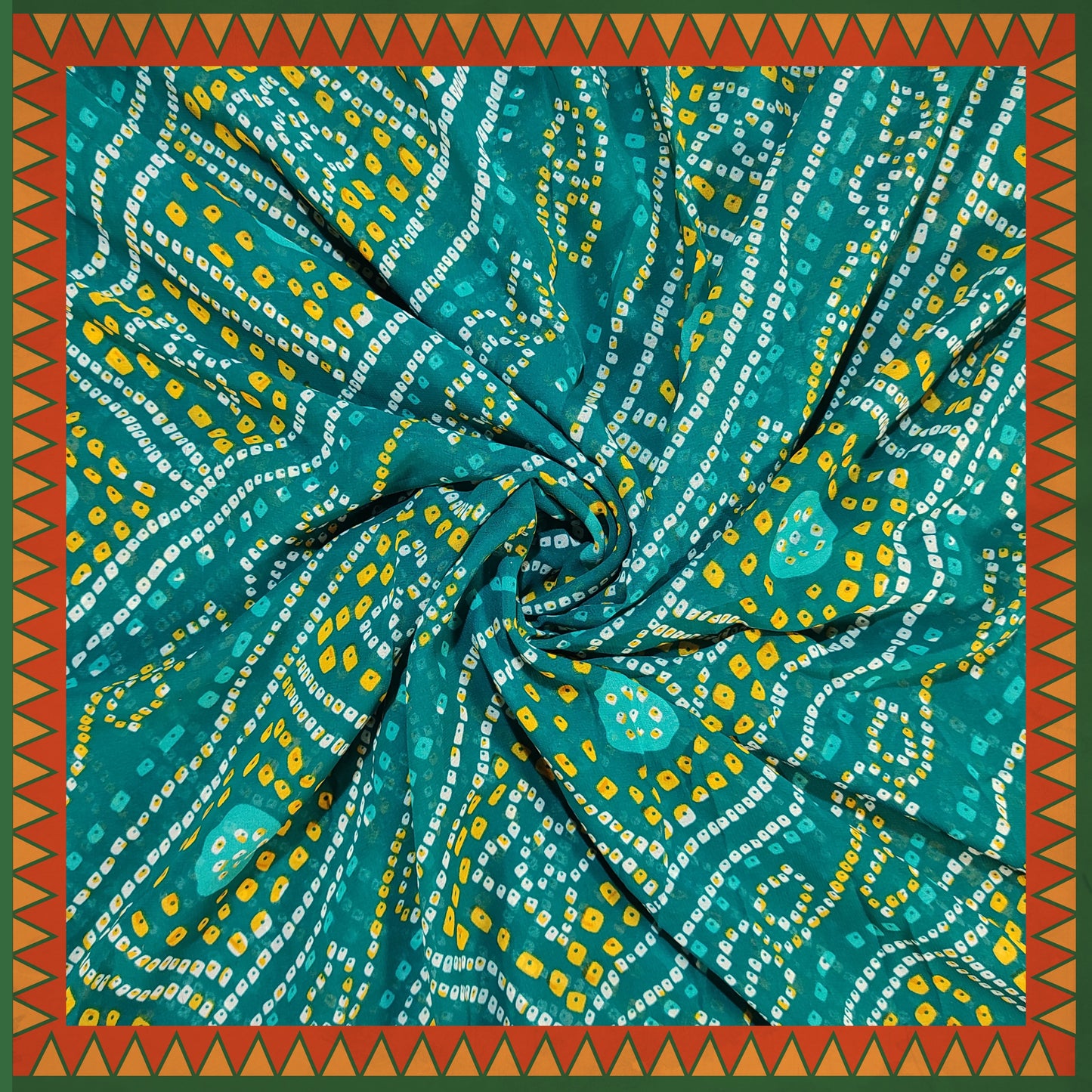 Bandhani Digital Print On Georgette (FW-56")