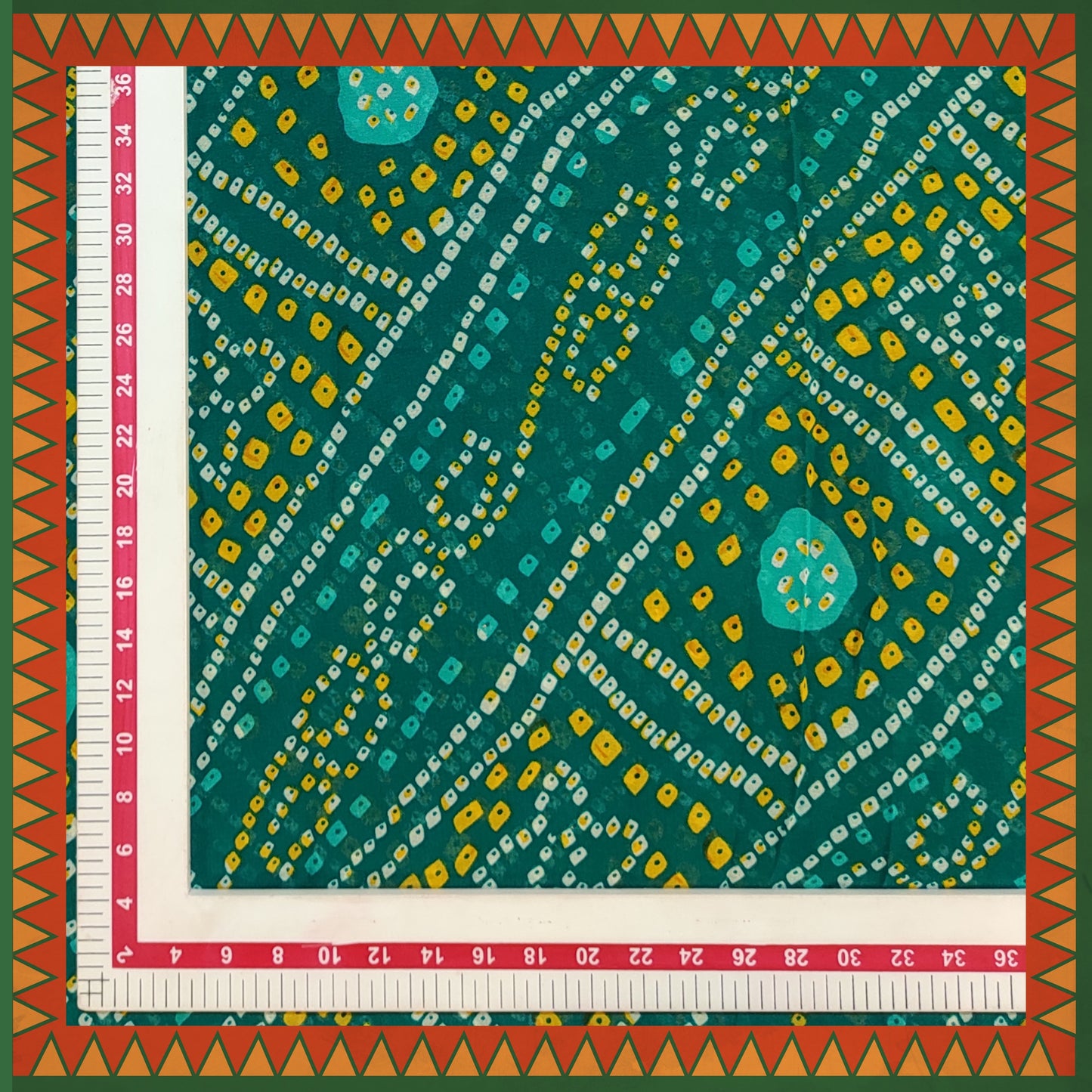 Bandhani Digital Print On Georgette (FW-56")