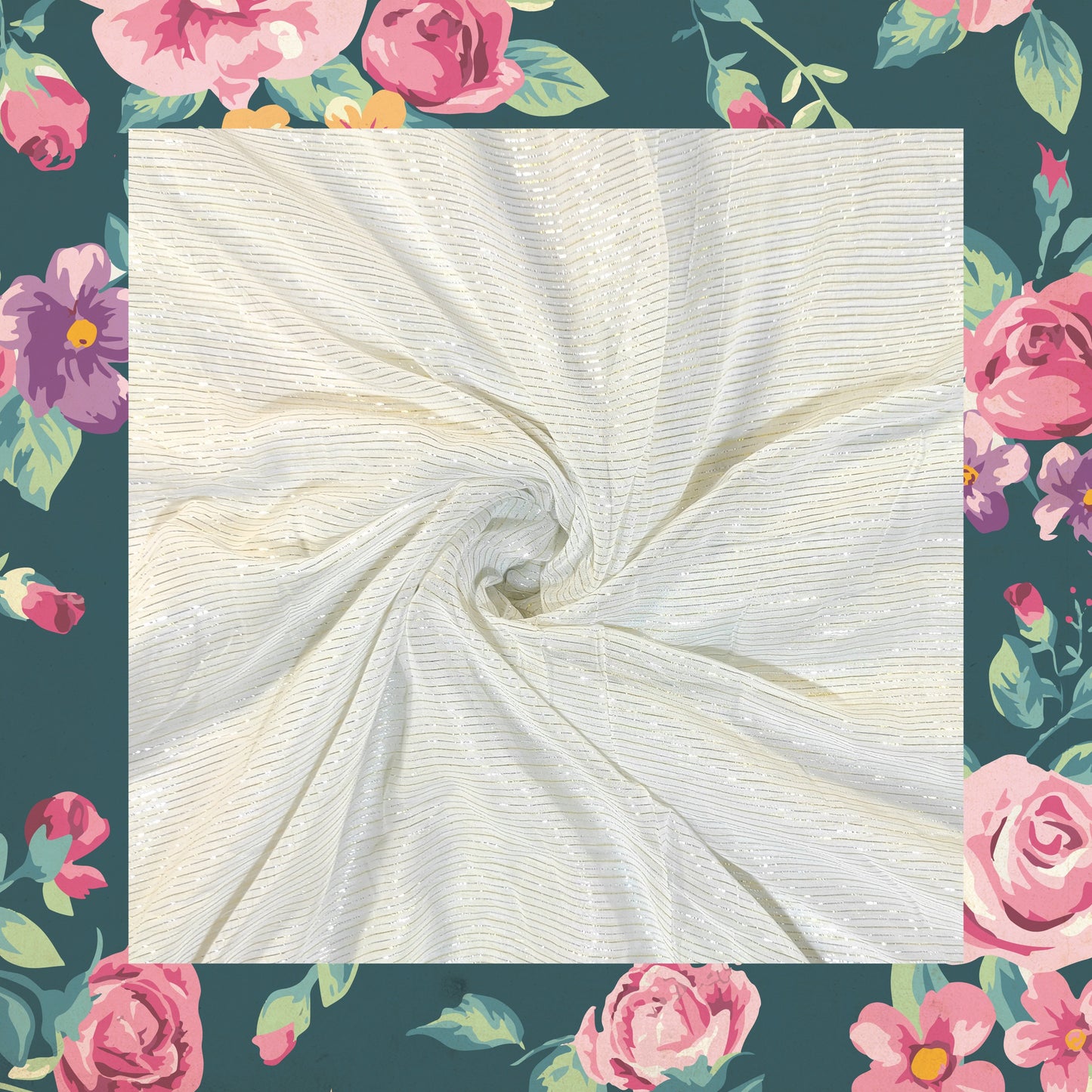 Dyeble Georget Lurex Zari Lining Fabric