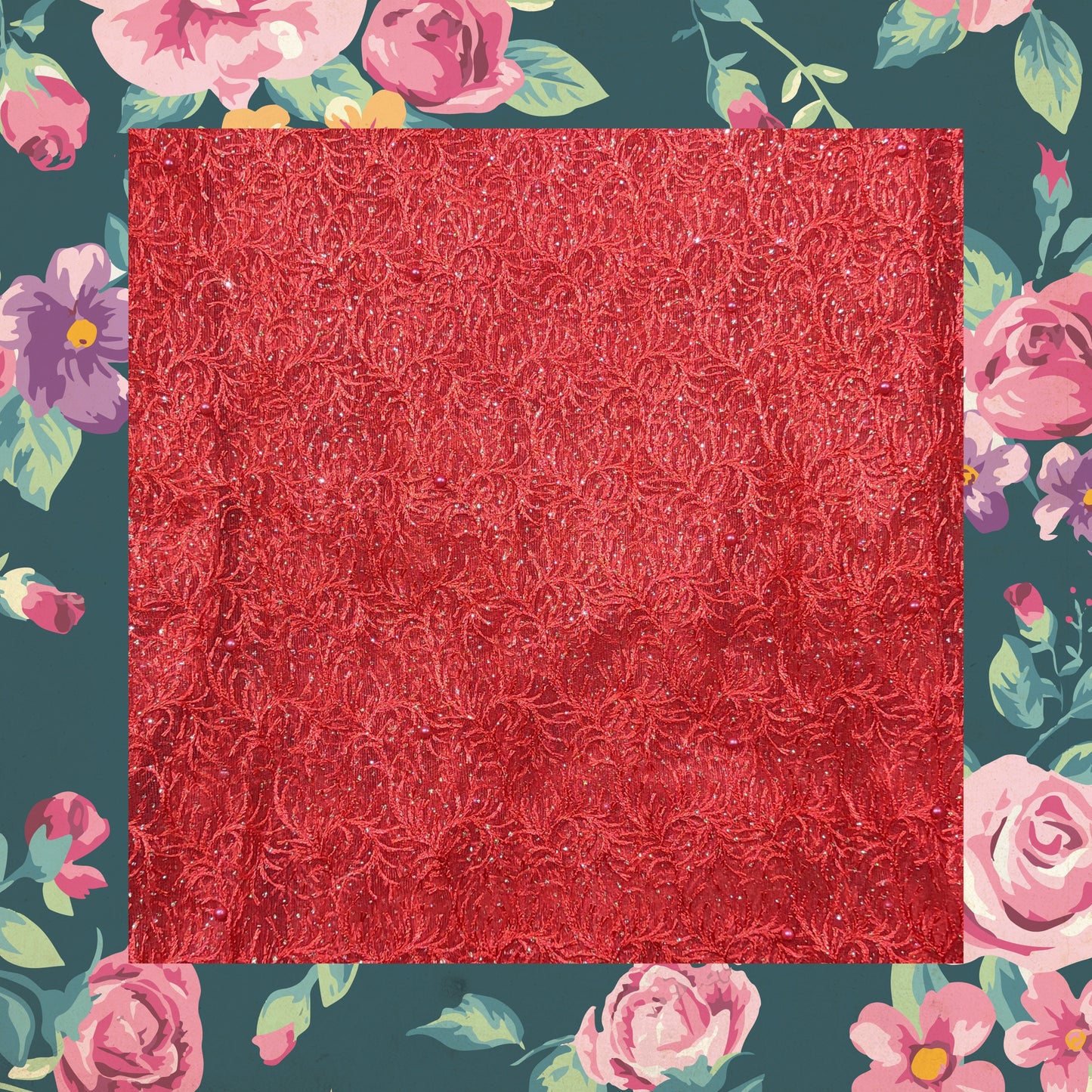 Multi Embroidery Work With Moti On Net