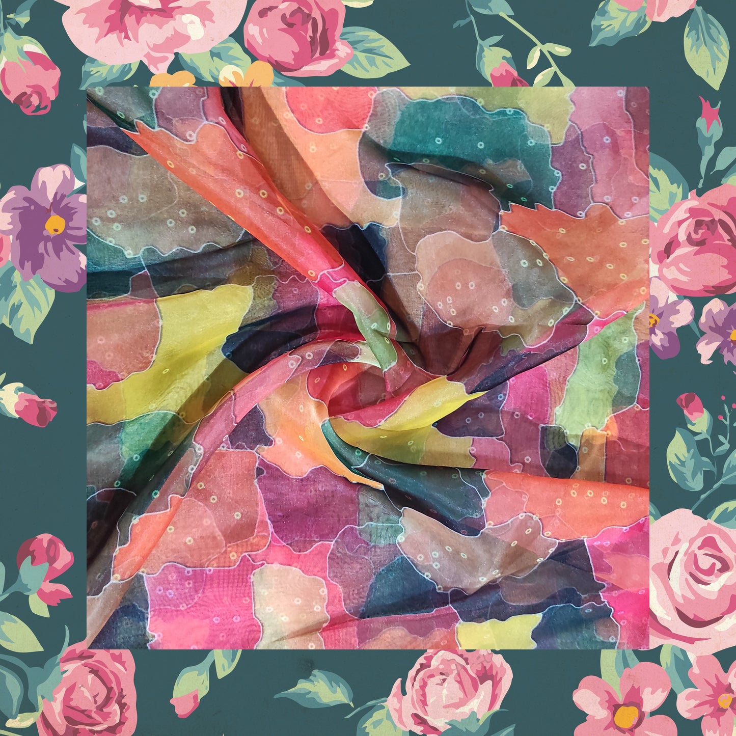 Digital Print On Organza (FW-56")