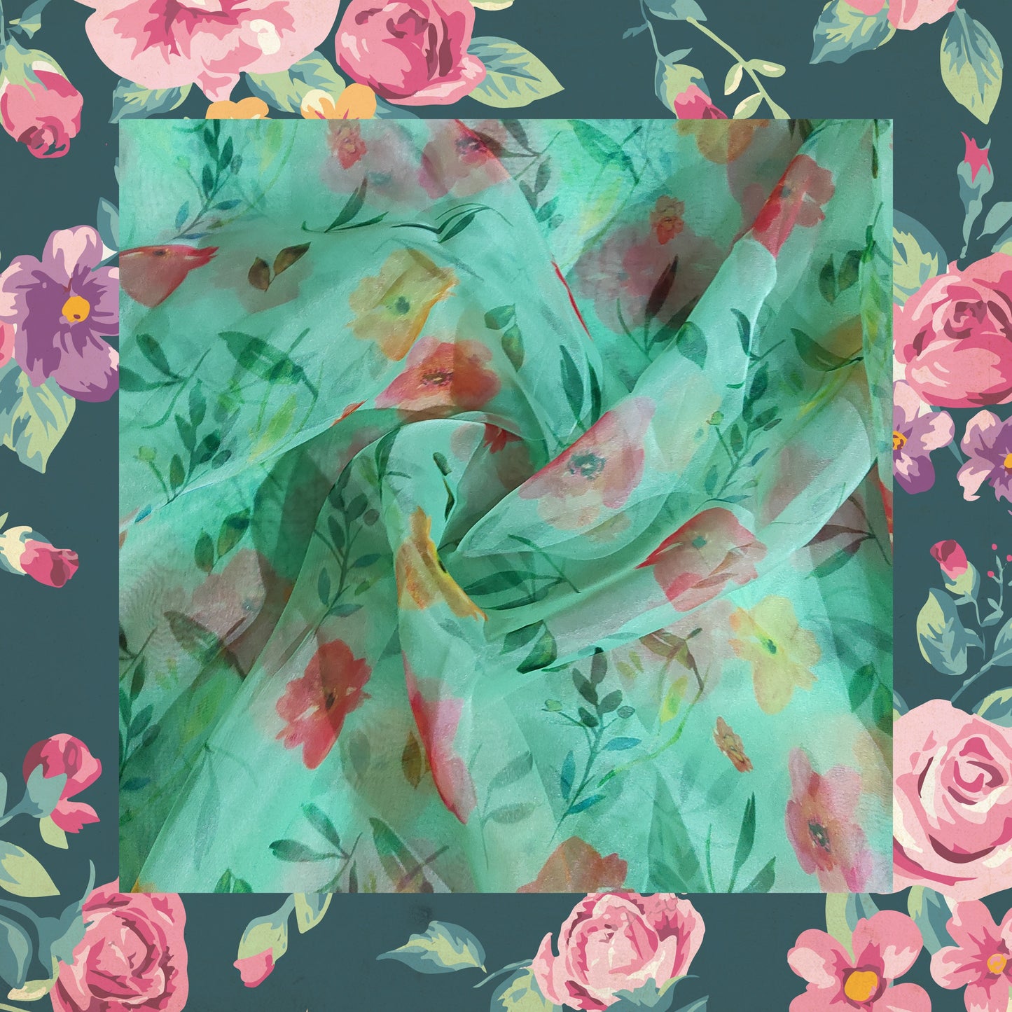 Digital Print On Organza (FW-56")
