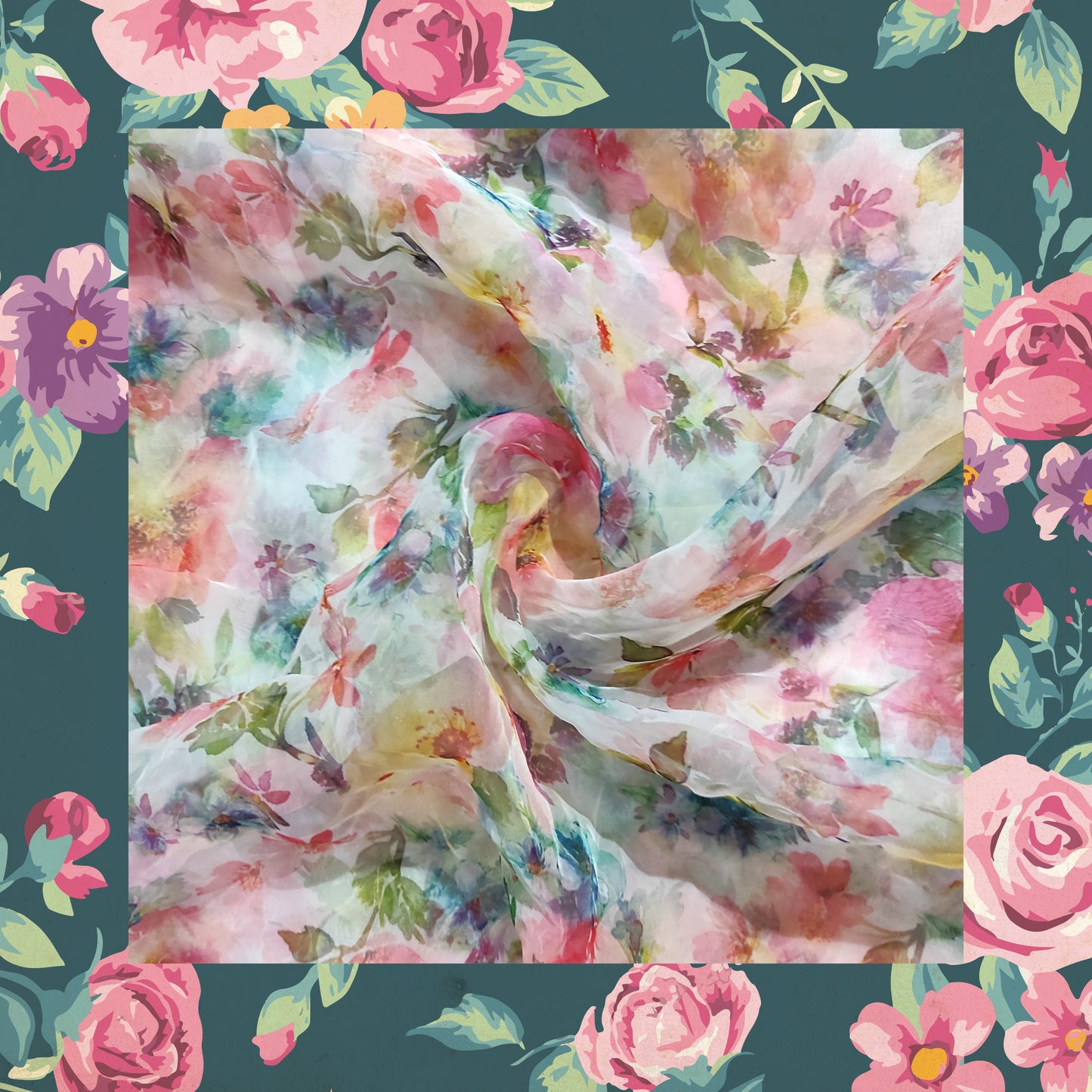 Digital Print On Organza (FW-56")