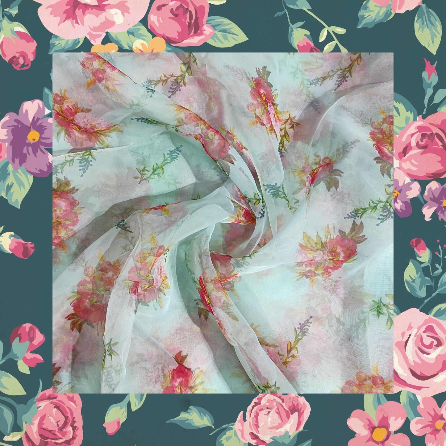 Digital Print On Organza (FW-56")