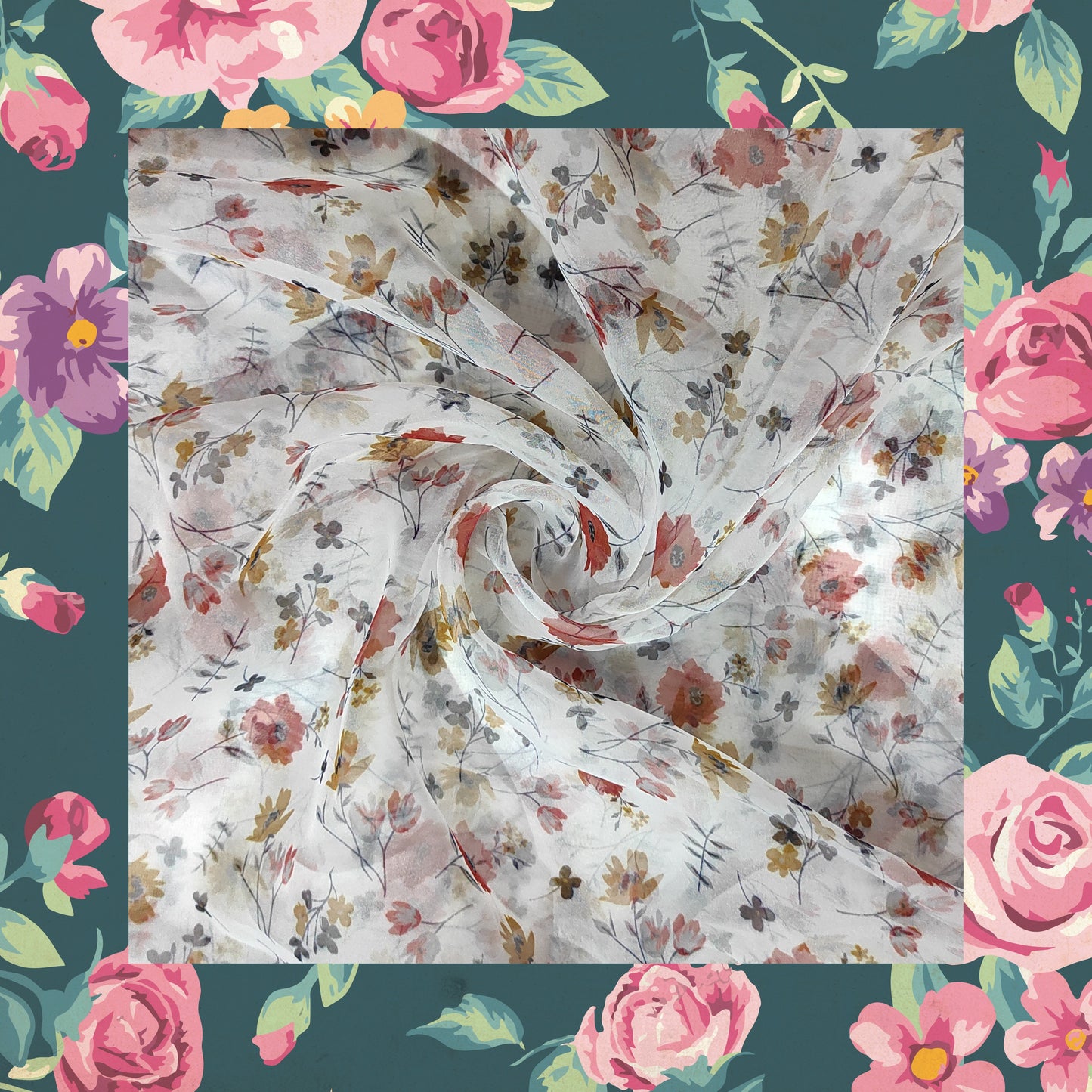 Digital Print On Organza (FW-56")