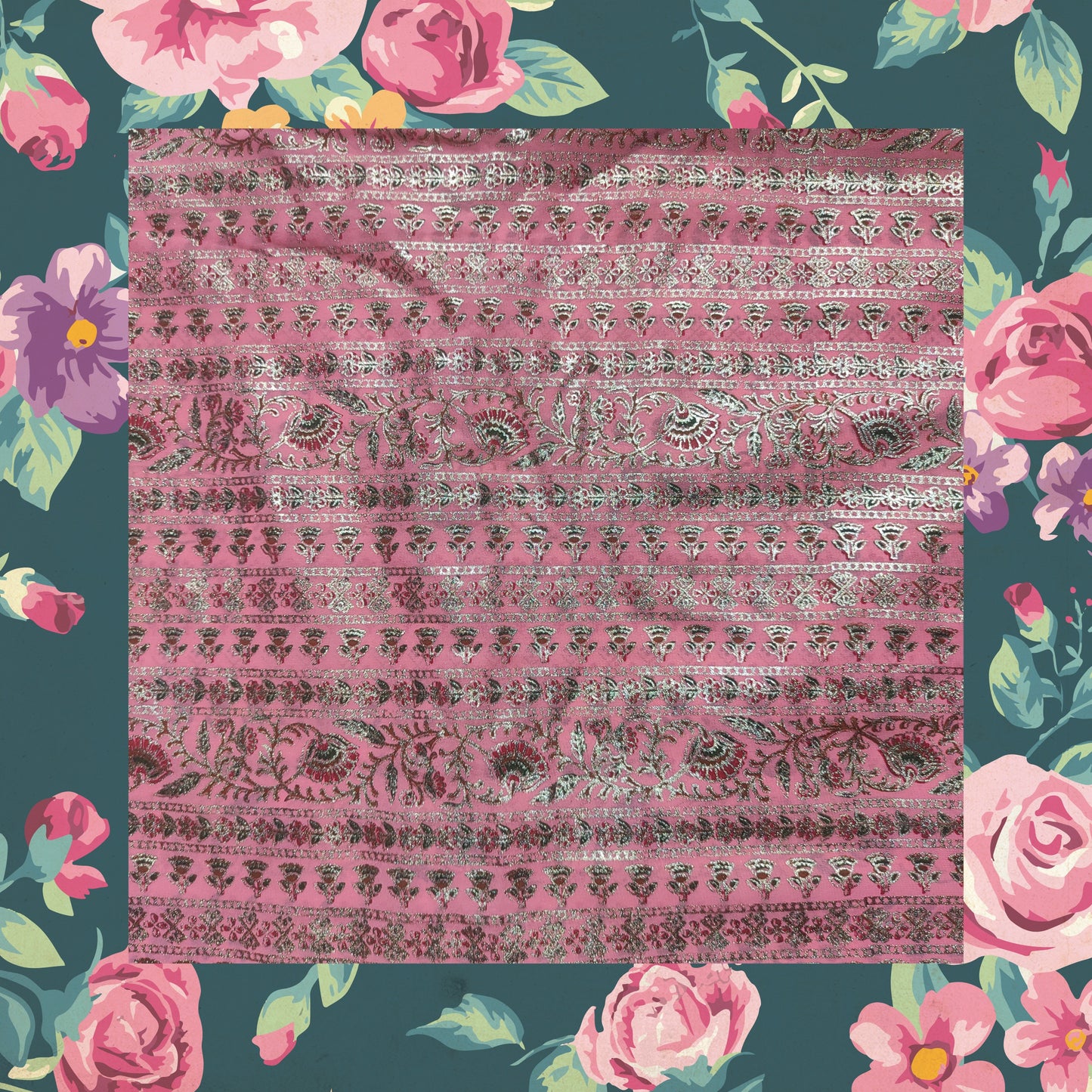 Foil Print On Georgette (FW-44")