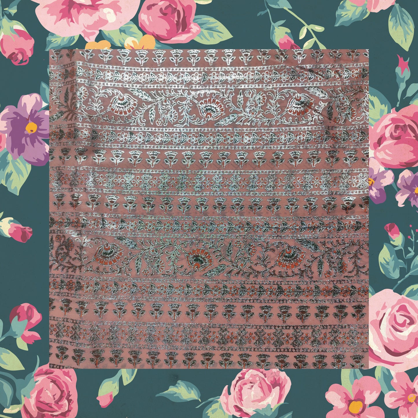 Foil Print On Georgette (FW-44")