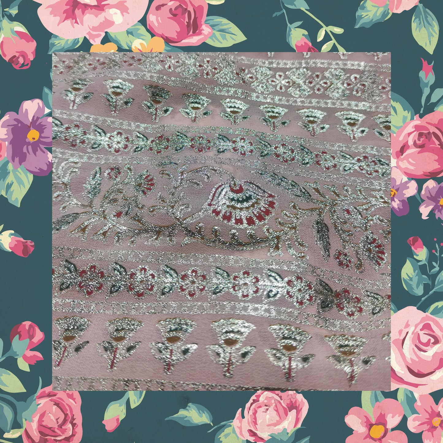 Foil Print On Georgette (FW-44")