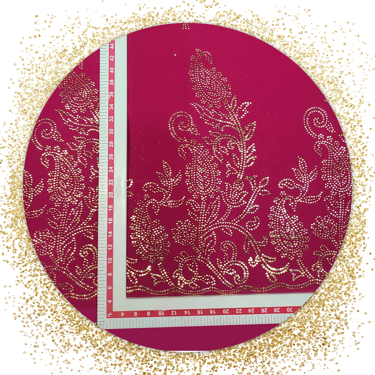Lovely Mukesh Print On Georgette Fabric (price for 6 meter)