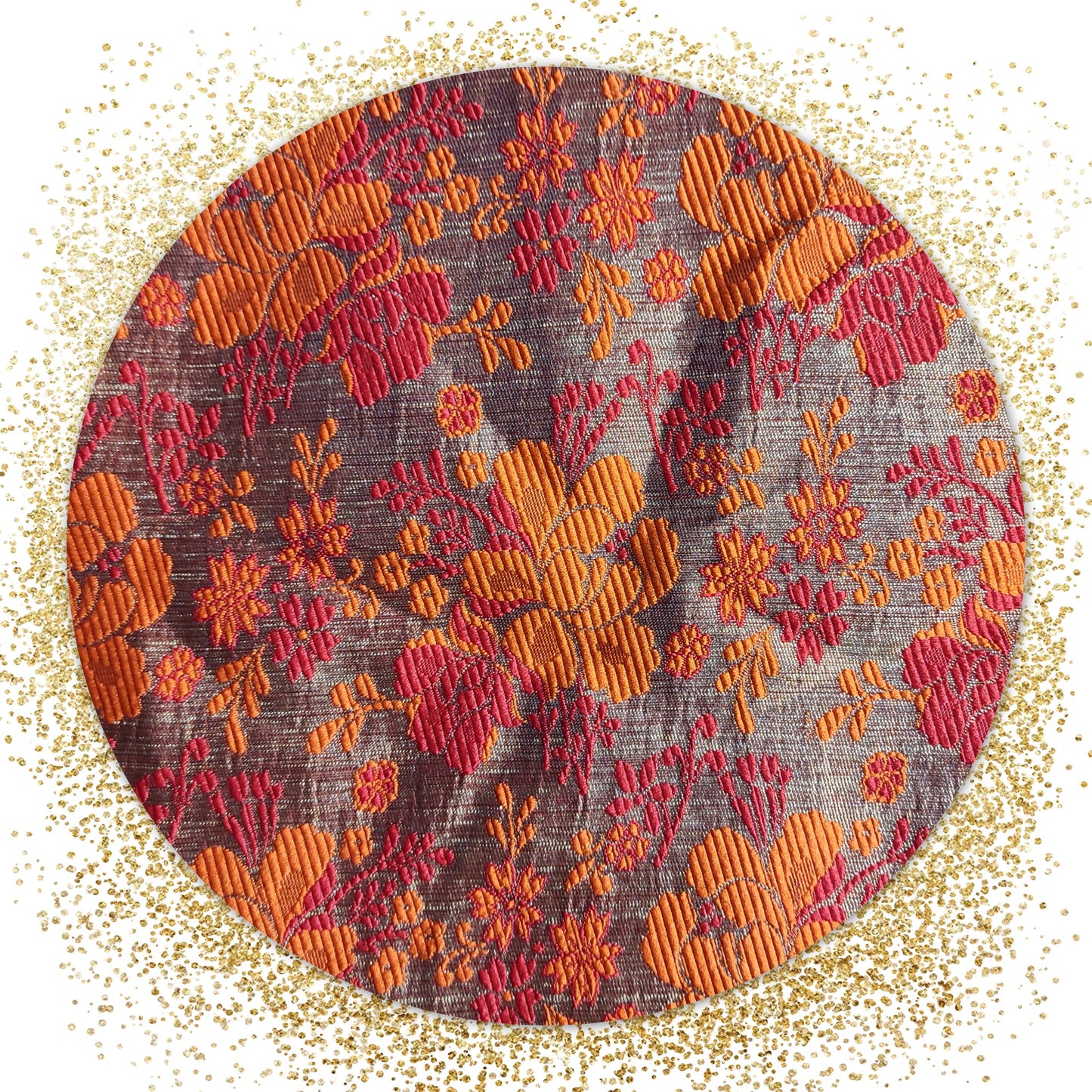 Prime Quality Flower Brocade Jacquard Fabric (Price For 6 meter)