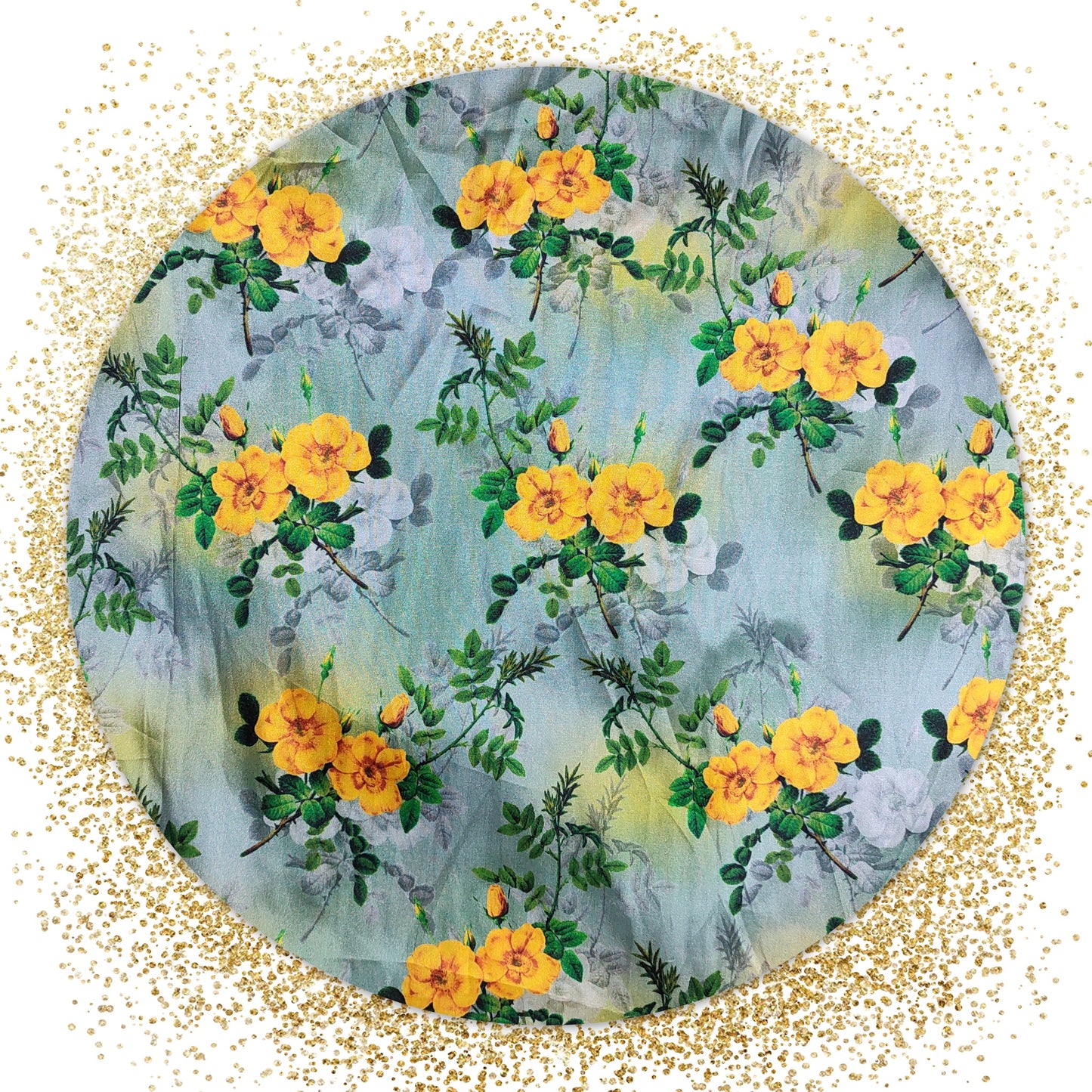 High Quality Digital Printed Satin Silk Fabric( Prices for 6 mtr )