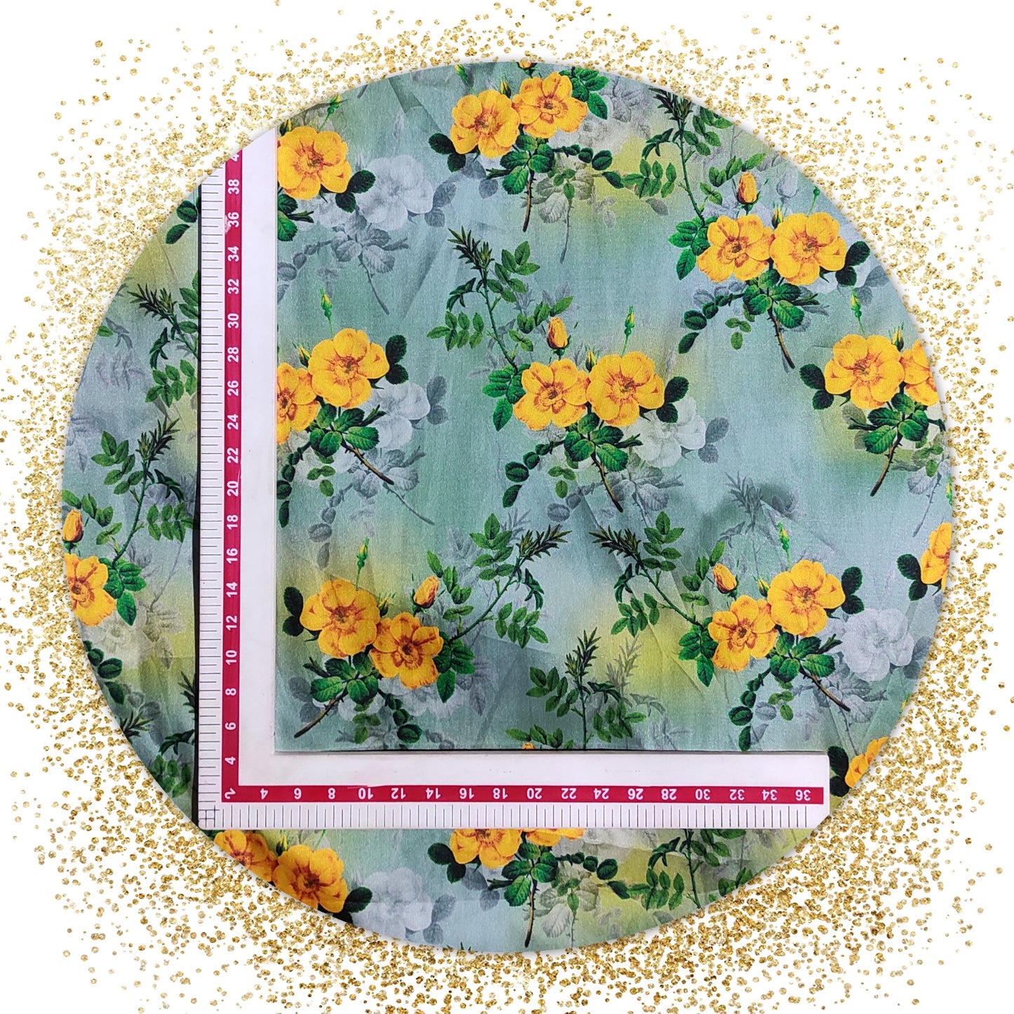 High Quality Digital Printed Satin Silk Fabric( Prices for 6 mtr )
