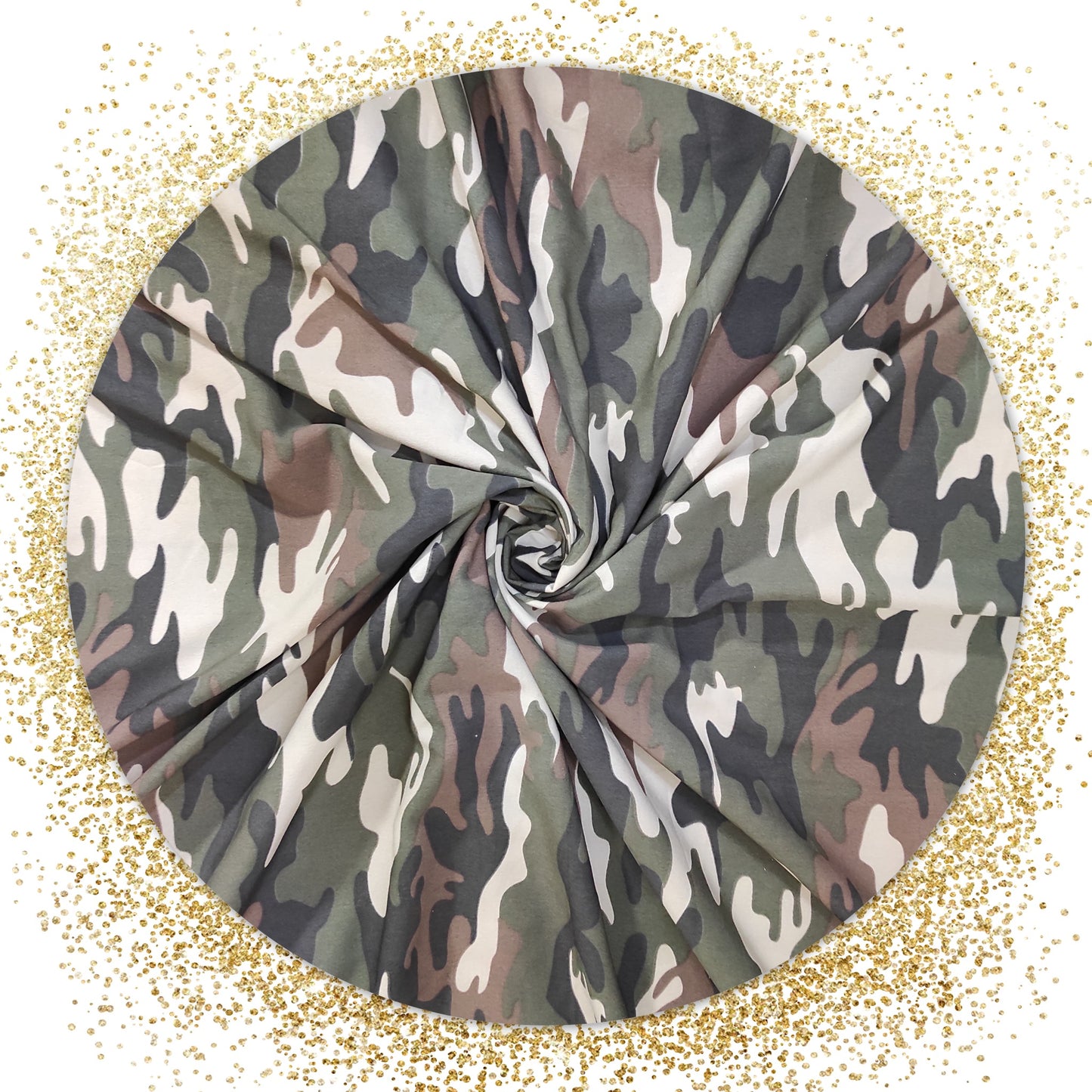 Premium quality Crepe / Army Printed Fabric (price for 6 meter fabric)