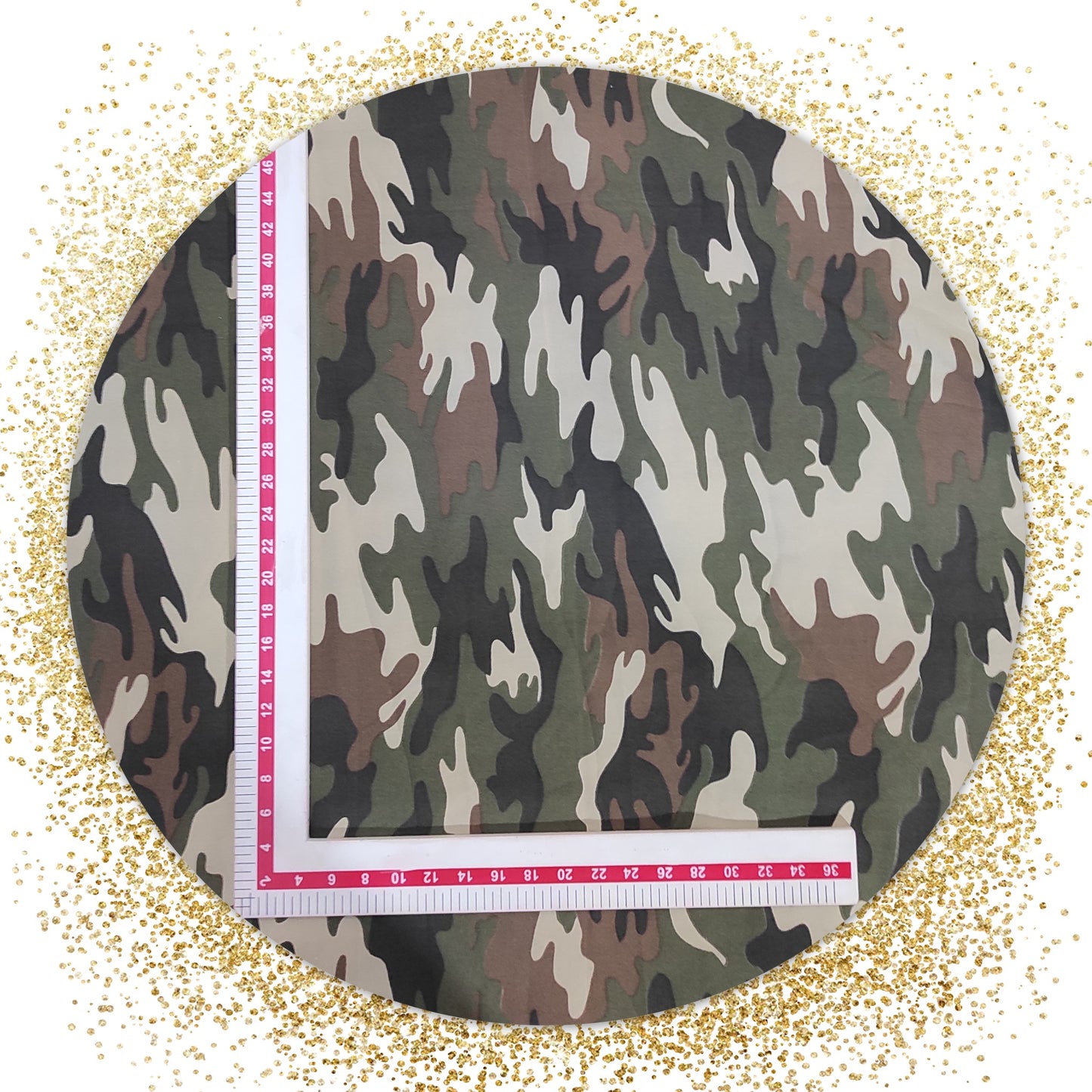 Premium quality Crepe / Army Printed Fabric (price for 6 meter fabric)