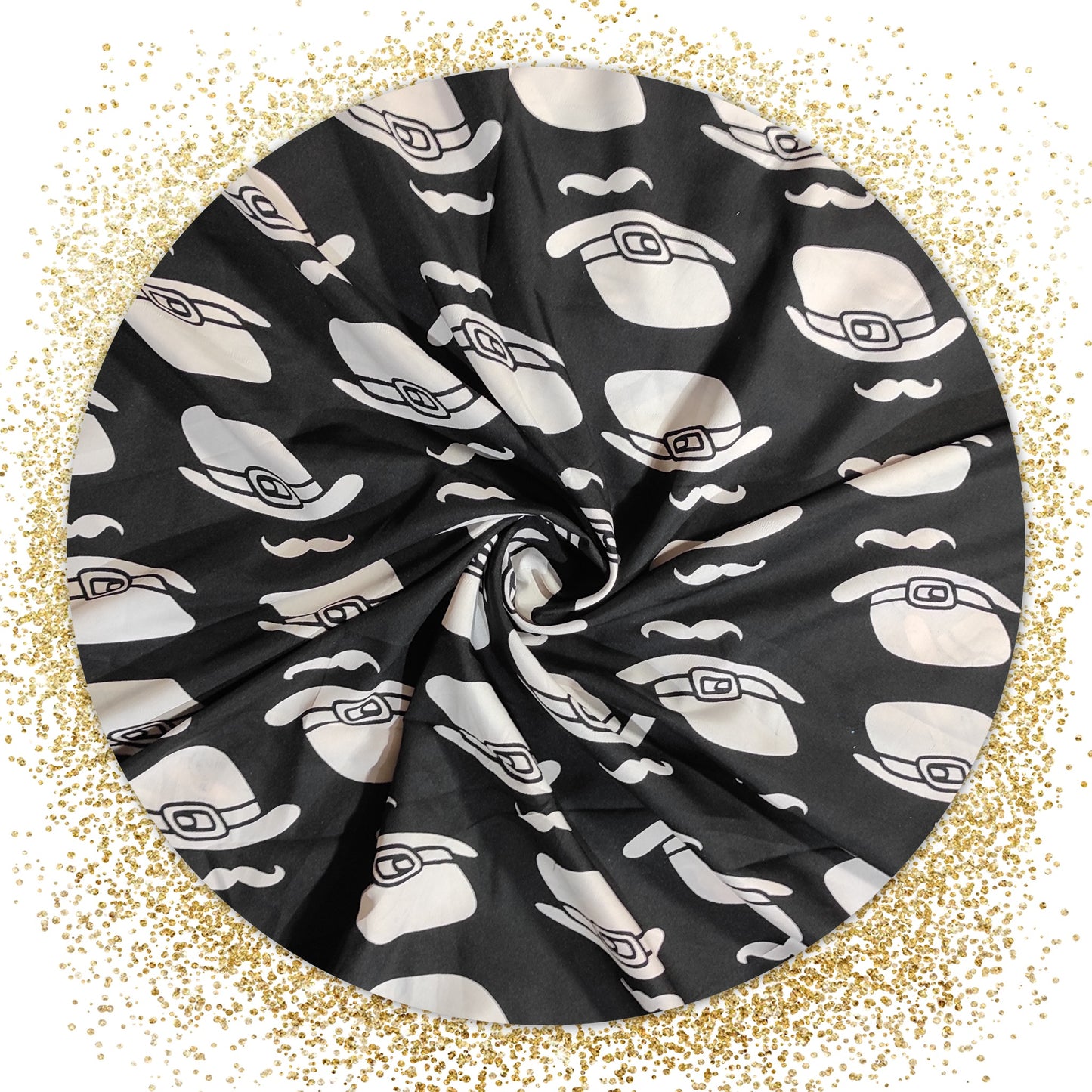 Black & White Crepe Printed Fabric (price for 6 meter fabric)